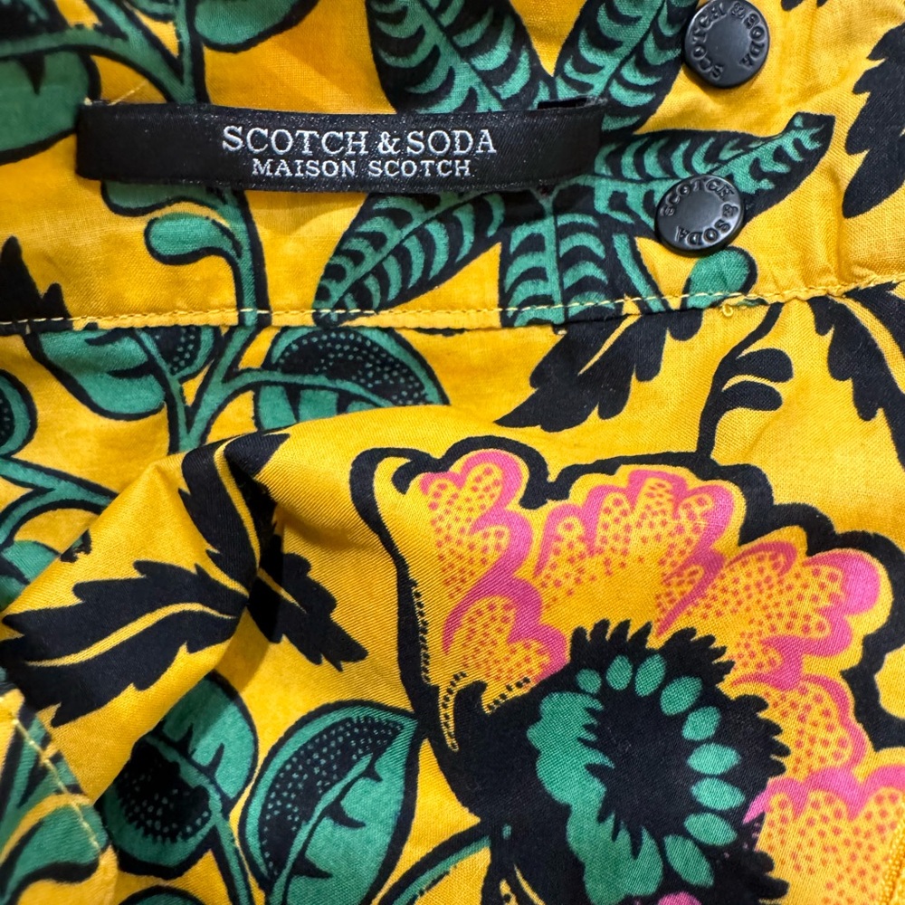 Scotch & Soda Yellow Floral Maxi Skirt - Picture 9 of 10
